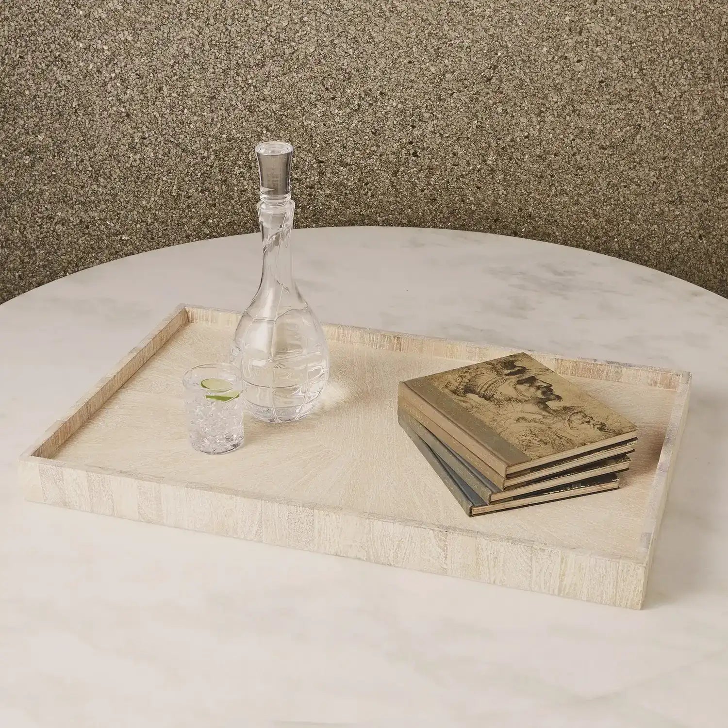 GLOBAL VIEWS DRIFTWOOD OTTOMAN TRAY - Decorative Accents
