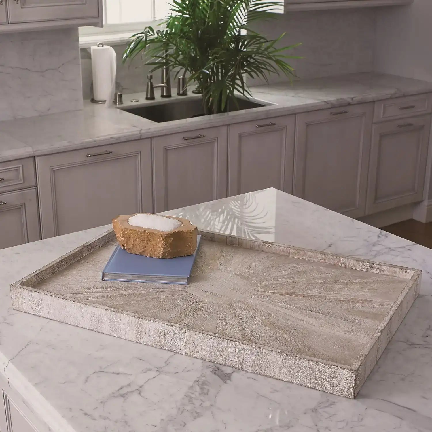 GLOBAL VIEWS DRIFTWOOD OTTOMAN TRAY - Decorative Accents