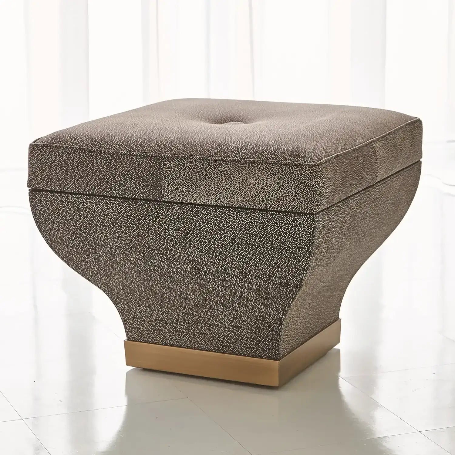 GLOBAL VIEWS CHURCHILL STORAGE OTTOMAN - Benches, Ottoman, Stools