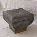 GLOBAL VIEWS CHURCHILL STORAGE OTTOMAN - Benches, Ottoman, Stools