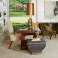 GLOBAL VIEWS CHURCHILL STORAGE OTTOMAN - Benches, Ottoman, Stools