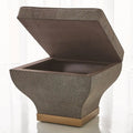 GLOBAL VIEWS CHURCHILL STORAGE OTTOMAN - Benches, Ottoman, Stools