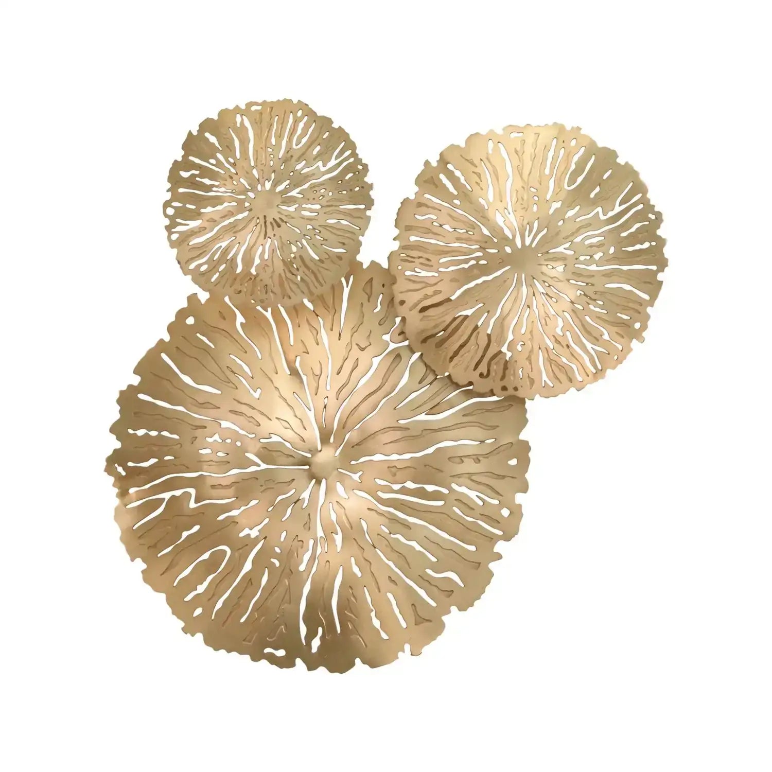 GLOBAL VIEWS S/3 LILY PAD CLUSTERS - Decorative Accents