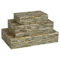 GLOBAL VIEWS CHISELED BONE BOX - Decorative Accents