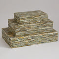 GLOBAL VIEWS CHISELED BONE BOX - Decorative Accents