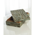 GLOBAL VIEWS CHISELED BONE BOX - Decorative Accents