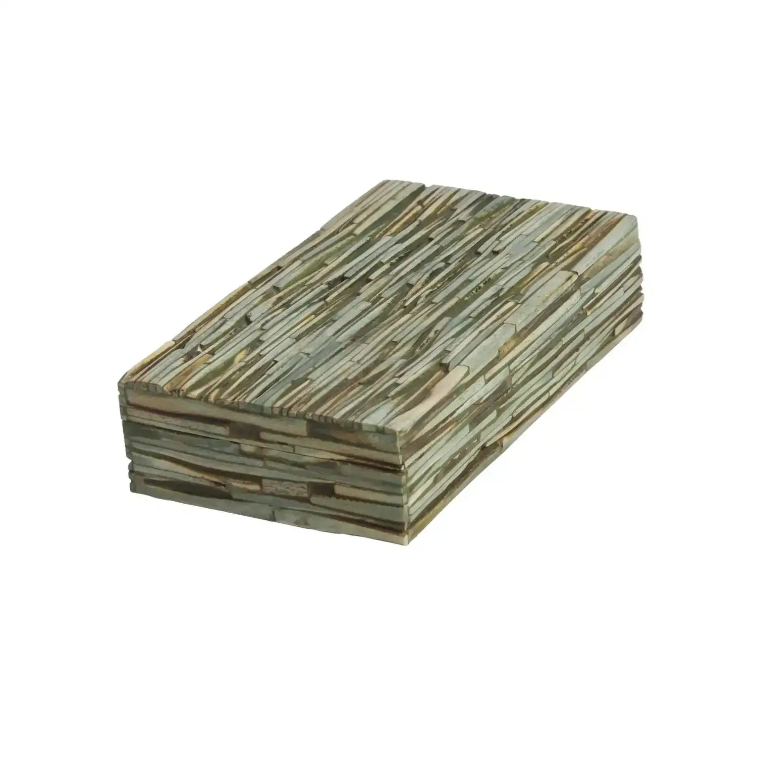 GLOBAL VIEWS CHISELED BONE BOX - Decorative Accents