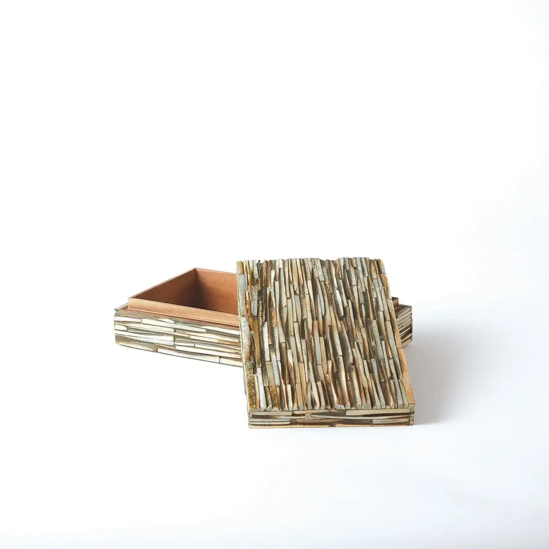 GLOBAL VIEWS CHISELED BONE BOX - Decorative Accents