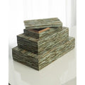 GLOBAL VIEWS CHISELED BONE BOX - Decorative Accents