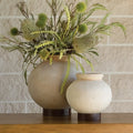GLOBAL VIEWS DESERT WATER POT W/IRON BASE - Decorative Accents