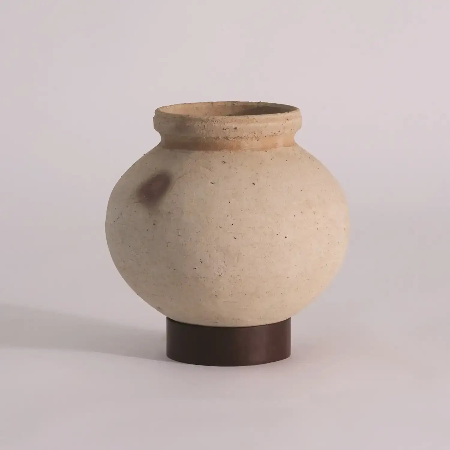 GLOBAL VIEWS DESERT WATER POT W/IRON BASE - Decorative Accents