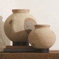 GLOBAL VIEWS DESERT WATER POT W/IRON BASE - Decorative Accents