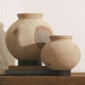 GLOBAL VIEWS DESERT WATER POT W/IRON BASE - Decorative Accents