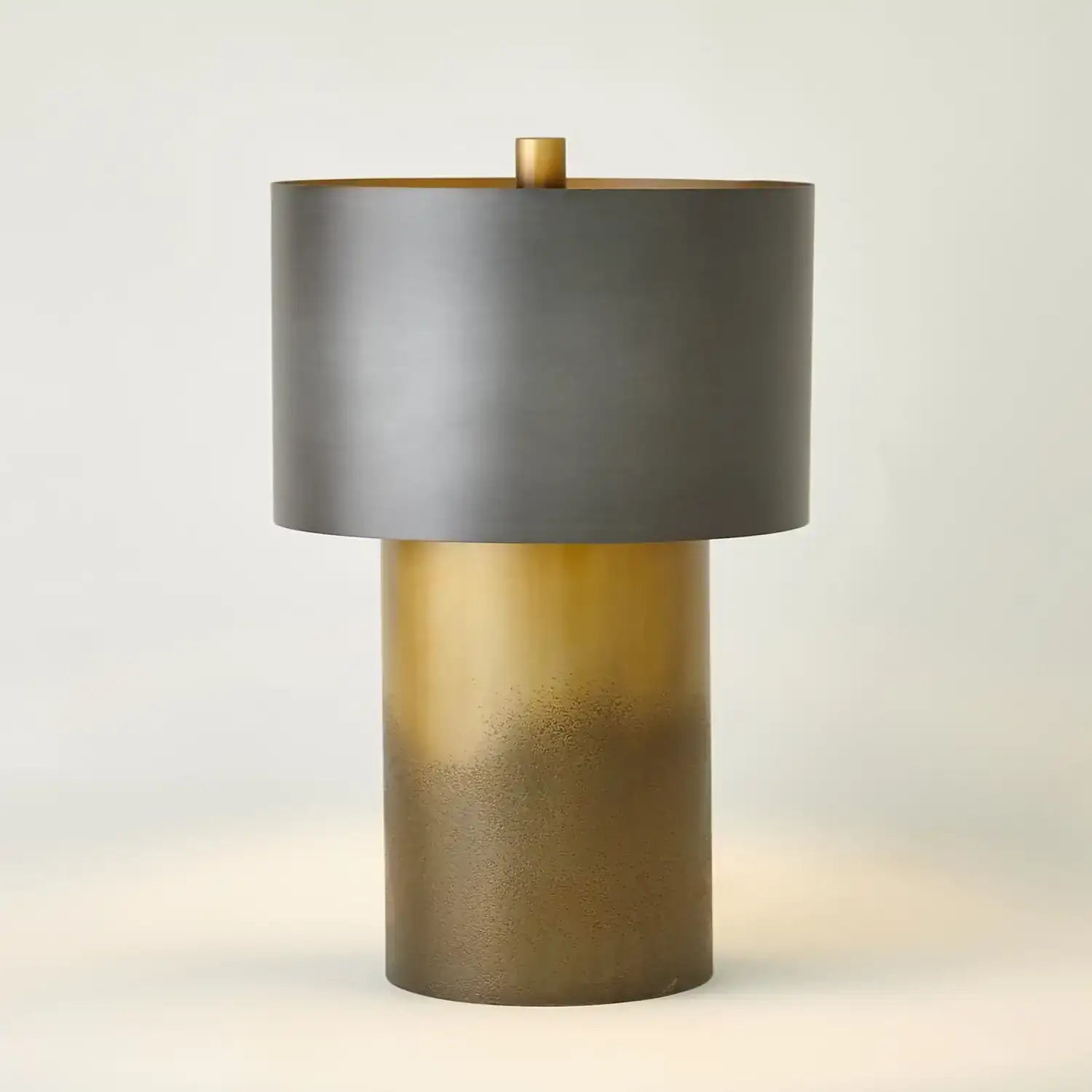 GLOBAL VIEWS, TORTOISE DRUM LAMP, TABLE LAMPS