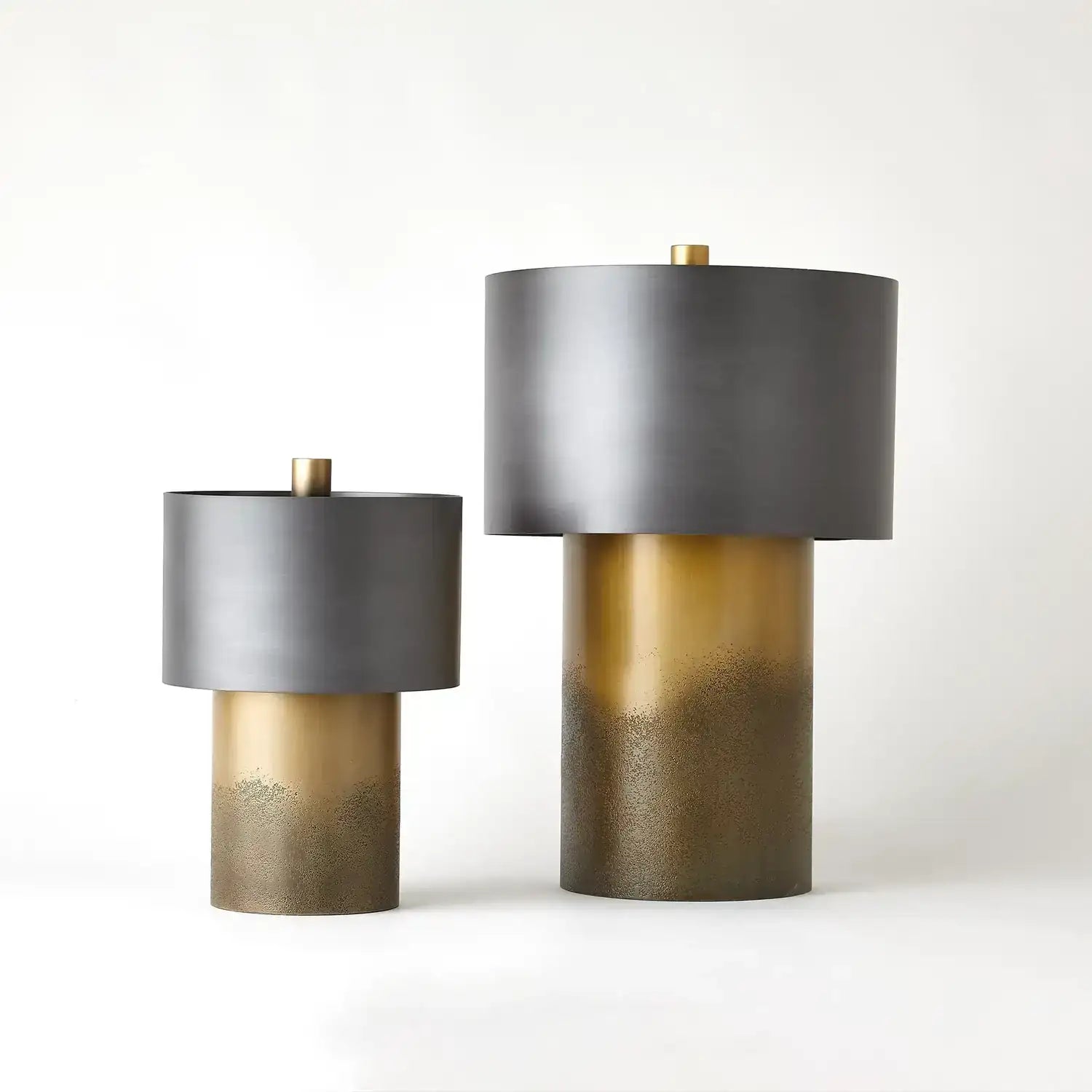 GLOBAL VIEWS, TORTOISE DRUM LAMP, TABLE LAMPS