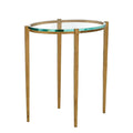 GLOBAL VIEWS PETITE OVAL ACCENT TABLE - Side