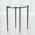 GLOBAL VIEWS PETITE OVAL ACCENT TABLE - Side