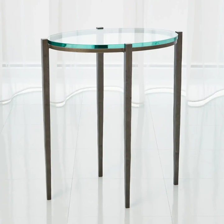 GLOBAL VIEWS PETITE OVAL ACCENT TABLE - Side