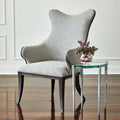 GLOBAL VIEWS PETITE OVAL ACCENT TABLE - Side
