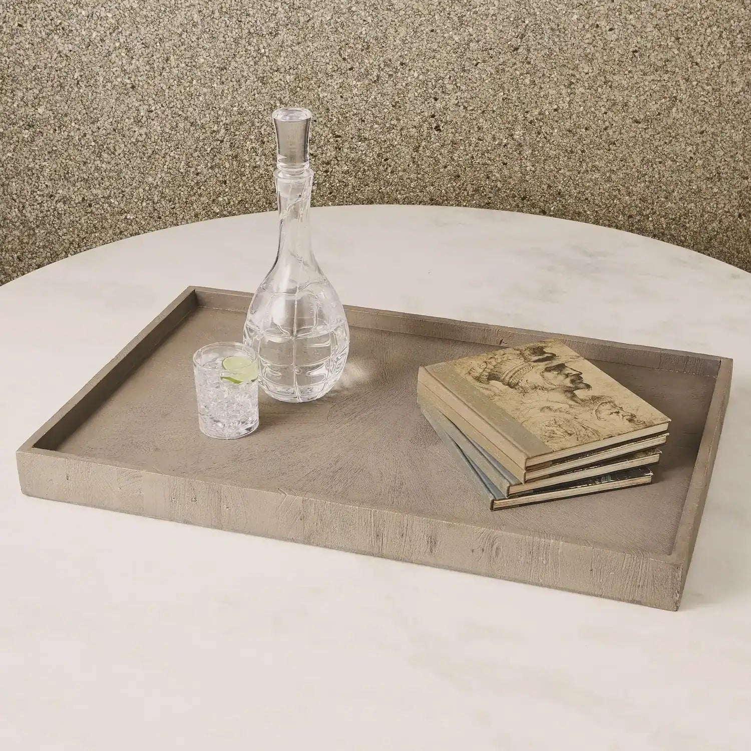 GLOBAL VIEWS DRIFTWOOD OTTOMAN TRAY - Decorative Accents