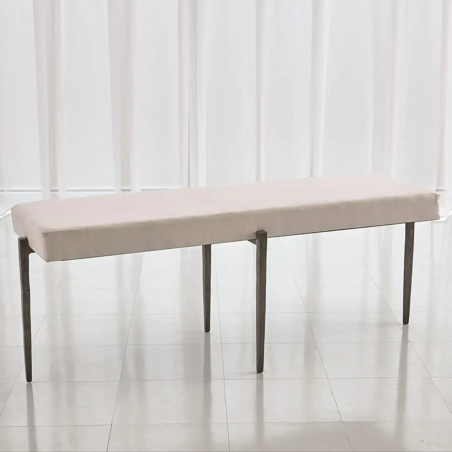 GLOBAL VIEWS LAFORGE BENCH - Benches, Ottoman, Stools