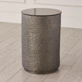 GLOBAL VIEWS HEMP ETCHED BARREL TABLE - Side