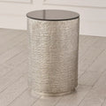 GLOBAL VIEWS HEMP ETCHED BARREL TABLE - Side