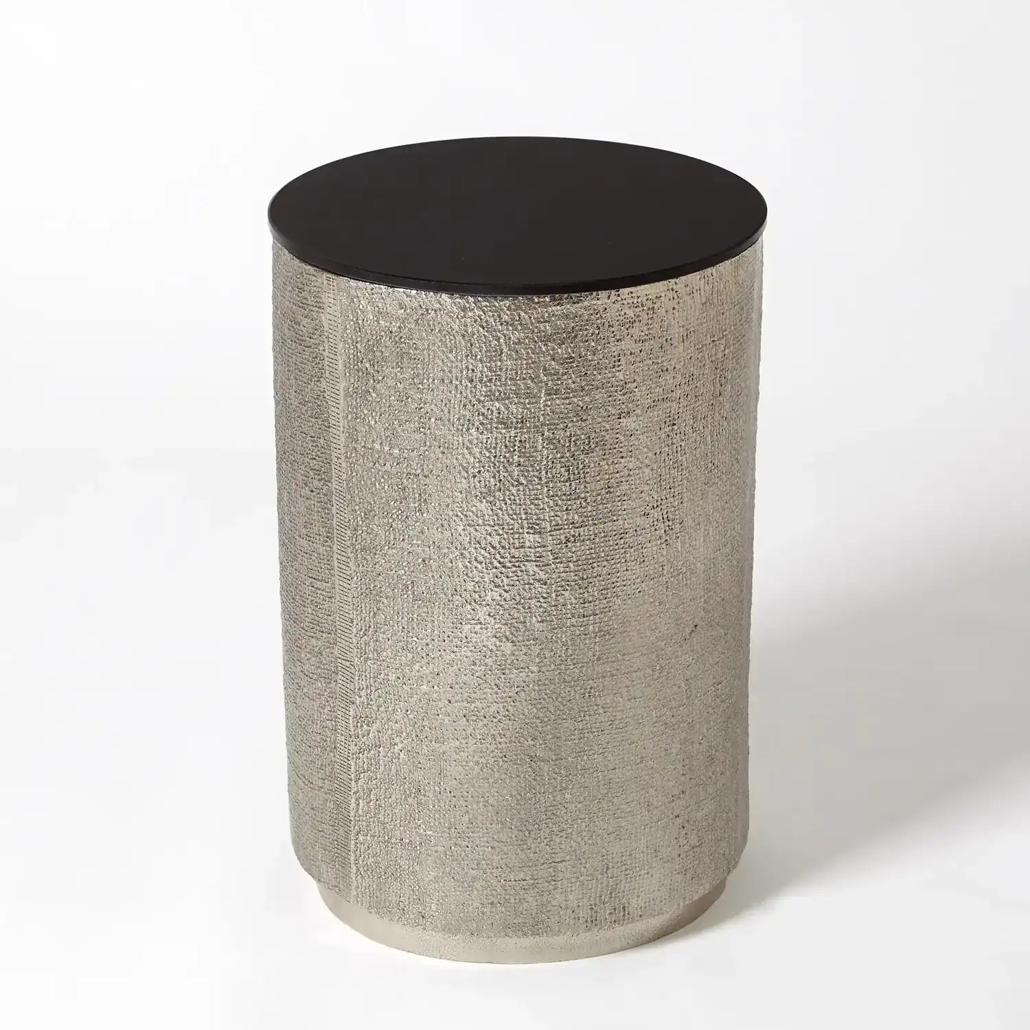 GLOBAL VIEWS HEMP ETCHED BARREL TABLE - Side
