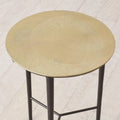 GLOBAL VIEWS CIRCLE ETCHED ACCENT TABLE - Side