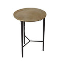 GLOBAL VIEWS CIRCLE ETCHED ACCENT TABLE - Side