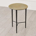GLOBAL VIEWS CIRCLE ETCHED ACCENT TABLE - Side