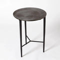 GLOBAL VIEWS CIRCLE ETCHED ACCENT TABLE - Side