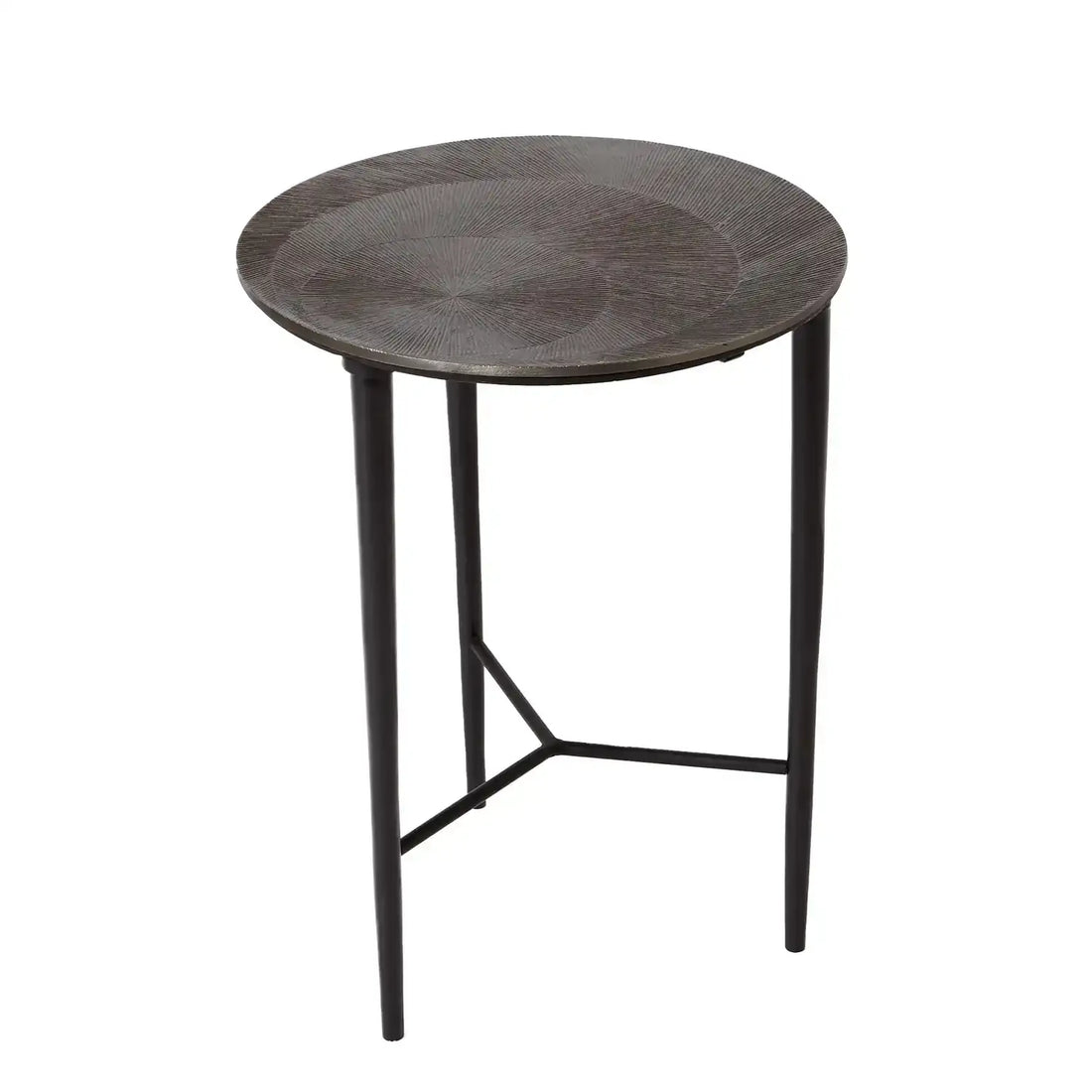 GLOBAL VIEWS CIRCLE ETCHED ACCENT TABLE - Side