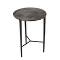 GLOBAL VIEWS CIRCLE ETCHED ACCENT TABLE - Side