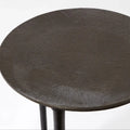 GLOBAL VIEWS CIRCLE ETCHED ACCENT TABLE - Side
