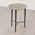 GLOBAL VIEWS CIRCLE ETCHED ACCENT TABLE - Side