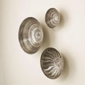 GLOBAL VIEWS S/3 SUN ETCHED WALL BOWLS - Decorative Accents