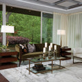 GLOBAL VIEWS REGAN BARREL CHAIR W/IVORY HAIR - Lounge