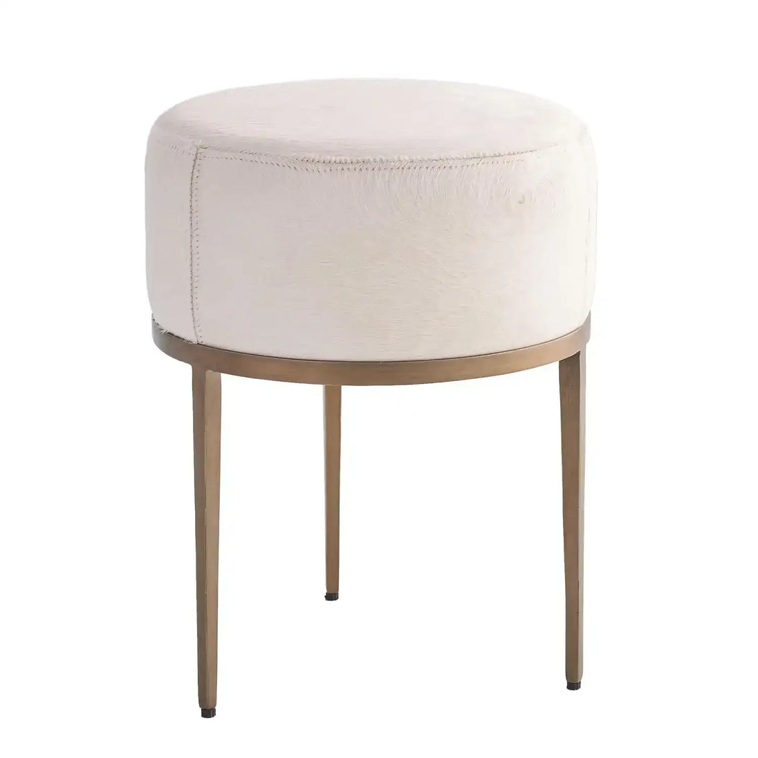GLOBAL VIEWS URBAN STOOL W/IVORY HAIR - Bar Stools