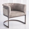 GLOBAL VIEWS REGAN BARREL CHAIR W/GREY HAIR - Lounge