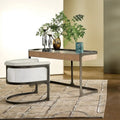 GLOBAL VIEWS REGAN BARREL CHAIR W/GREY HAIR - Lounge