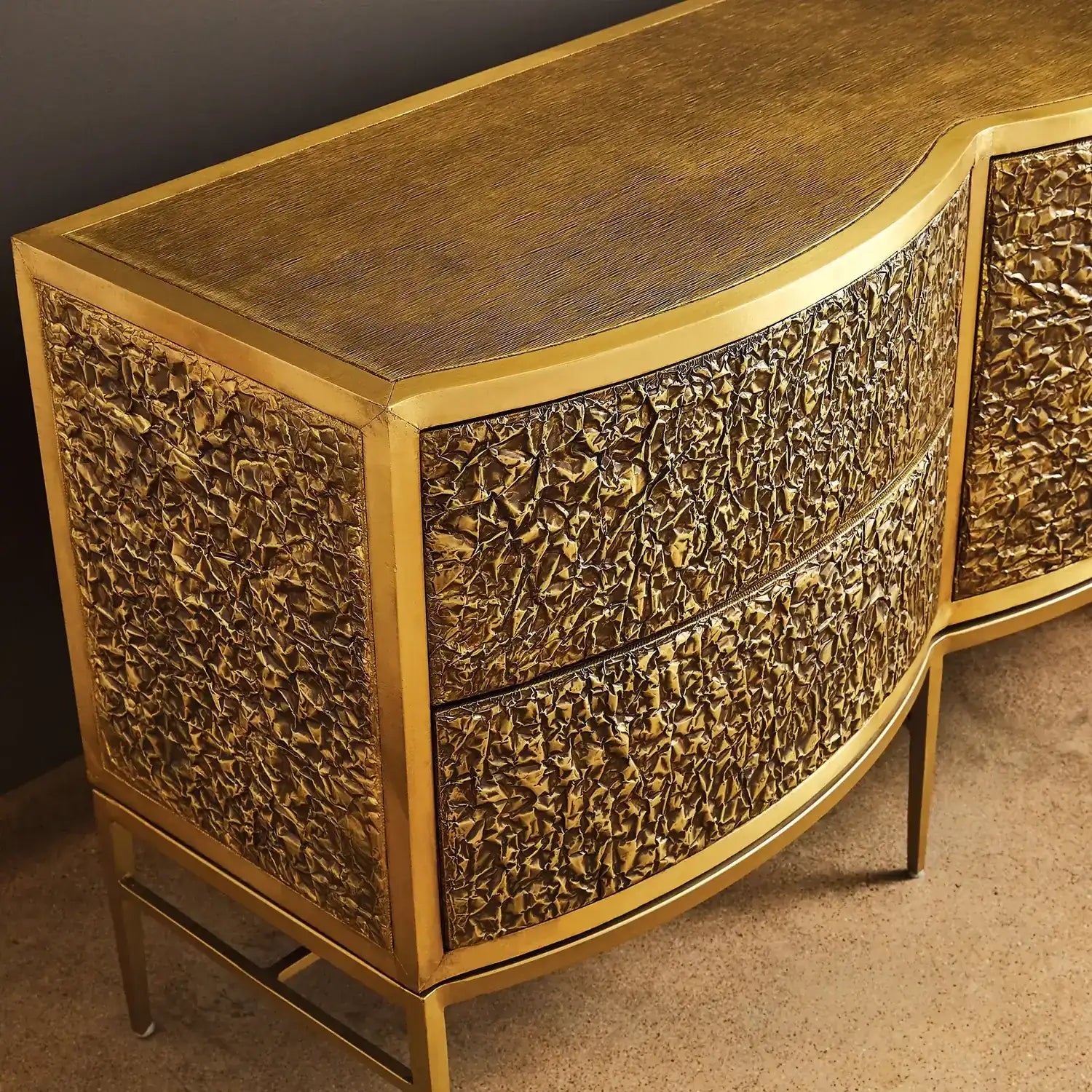 GLOBAL VIEWS CRINKLE LONG CABINET - Cabinets & Bar