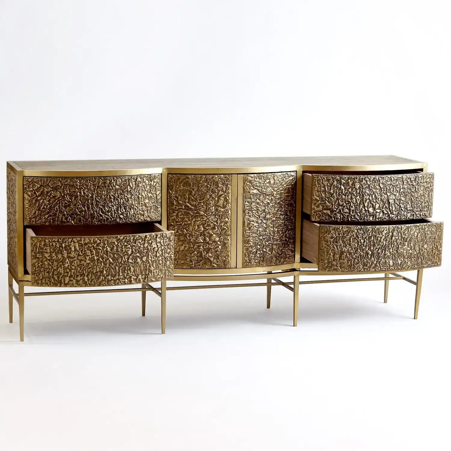 GLOBAL VIEWS CRINKLE LONG CABINET - Cabinets & Bar