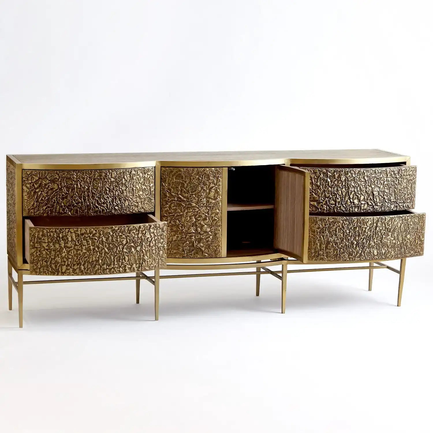 GLOBAL VIEWS CRINKLE LONG CABINET - Cabinets & Bar
