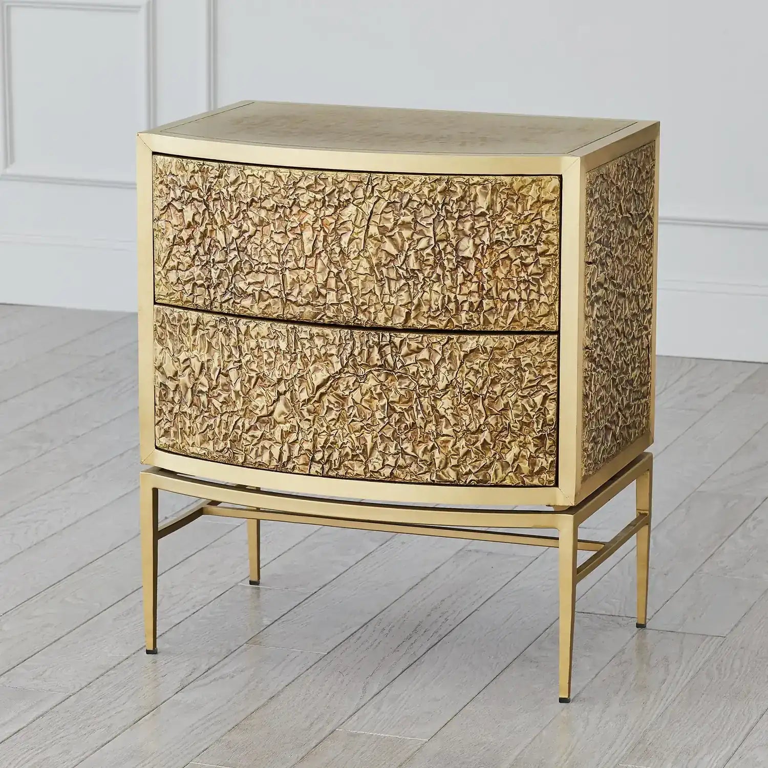 GLOBAL VIEWS CRINKLE BEDSIDE CHEST - Beds