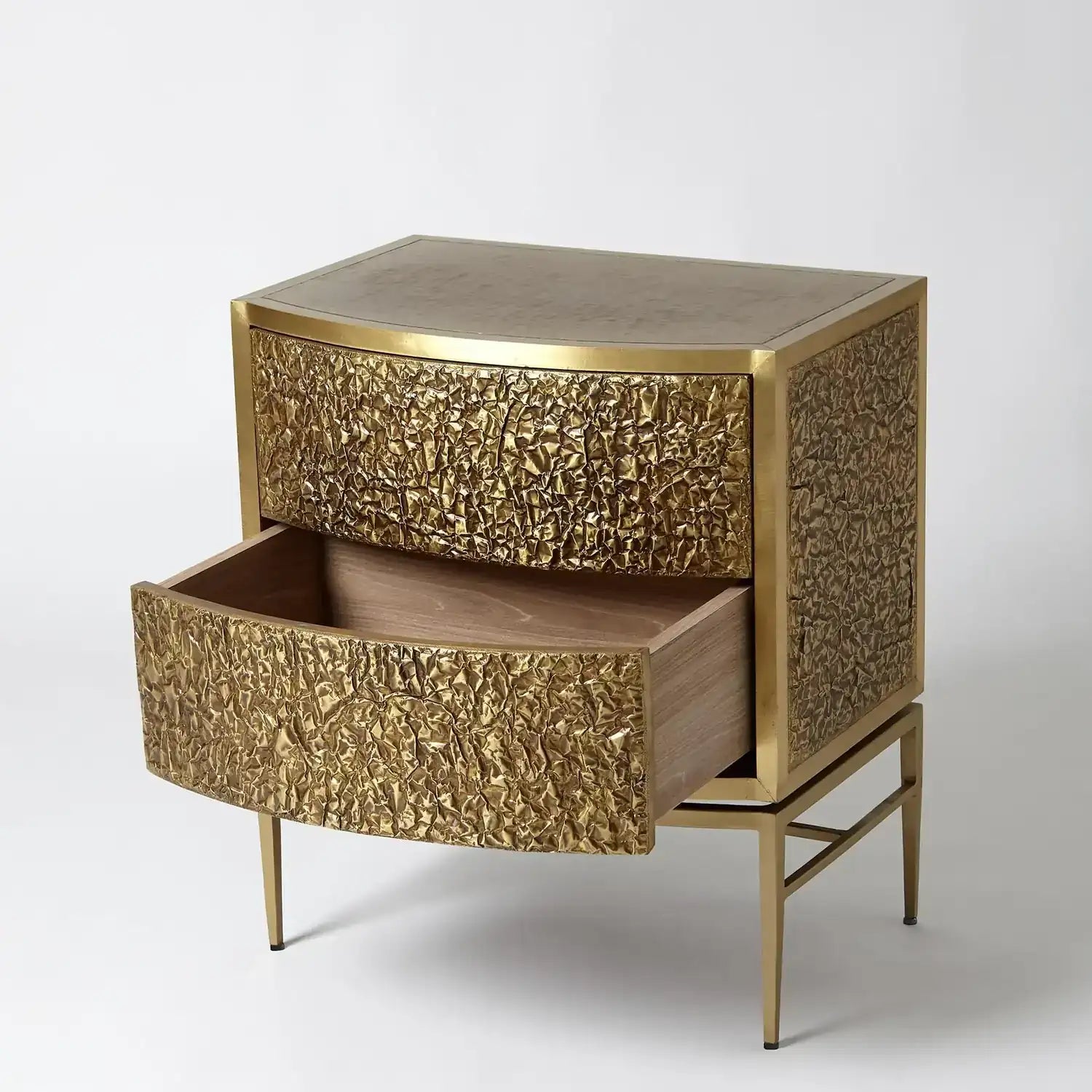 GLOBAL VIEWS CRINKLE BEDSIDE CHEST - Beds