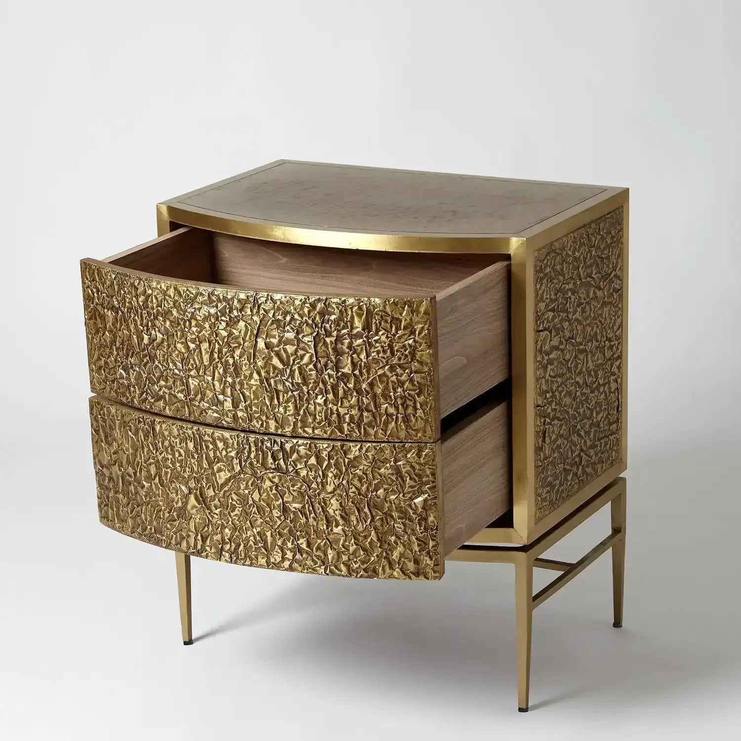 GLOBAL VIEWS CRINKLE BEDSIDE CHEST - Beds
