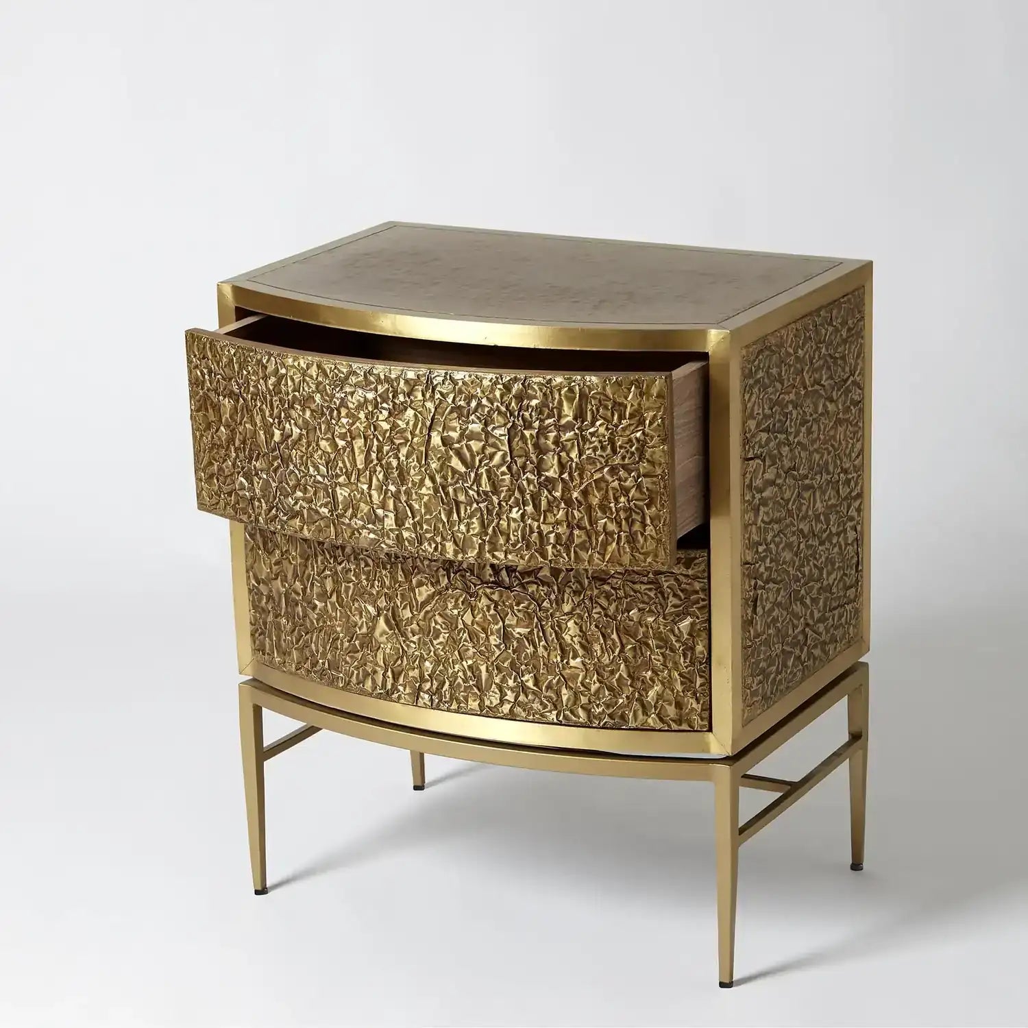 GLOBAL VIEWS CRINKLE BEDSIDE CHEST - Beds