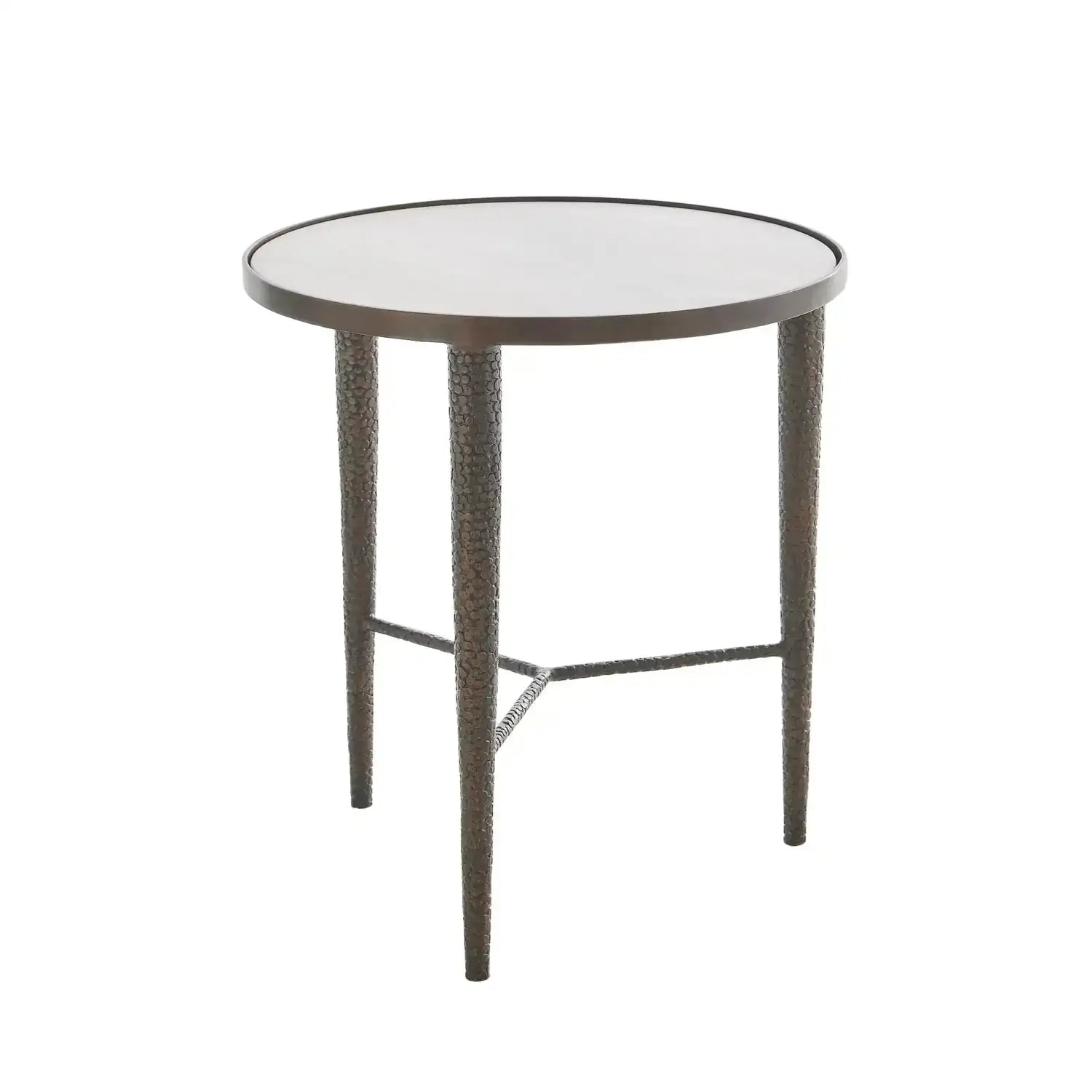 GLOBAL VIEWS HAMMERED END TABLE - Side