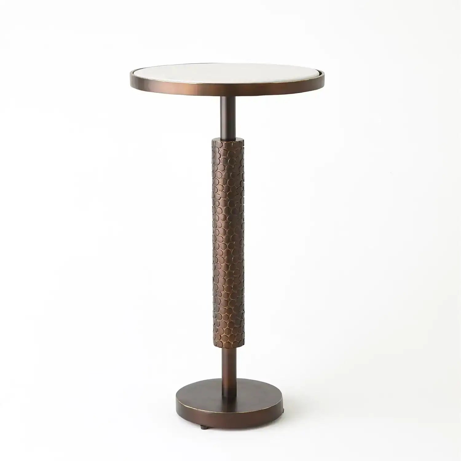 GLOBAL VIEWS HAMMERED MARTINI TABLE - Side